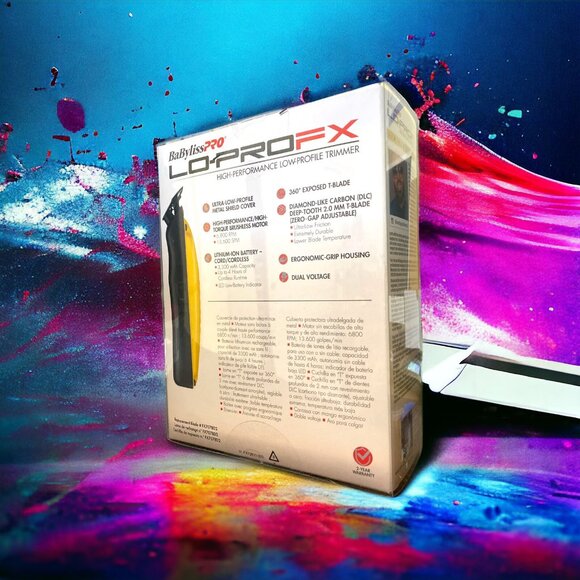 BaBylissPRO LO-PROFX Cordless Trimmer Limited Edition Andy Authentic #FX726YI - Picture 2 of 6